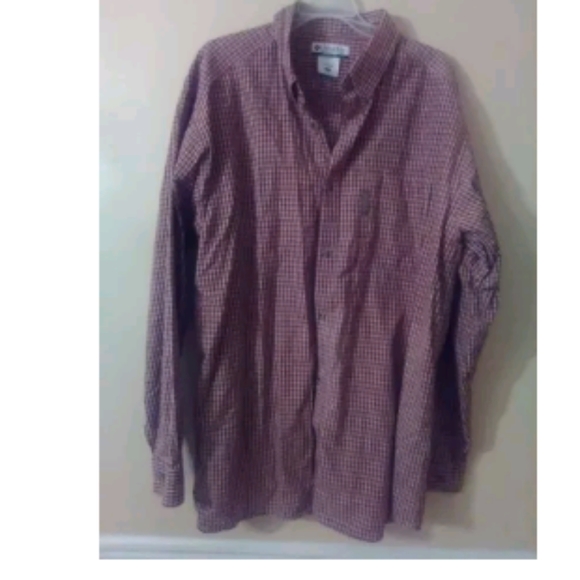 Columbia Plaid Button Down Long Sleeve Shirt Mens Size XL Cotton - Picture 2 of 5
